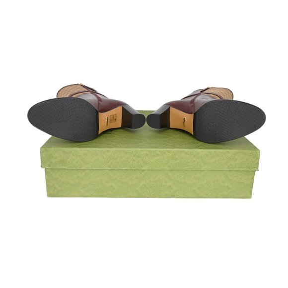 Gucci Women's Leather & Mini GG Canvas Ankle Boots - Picture 15 of 15